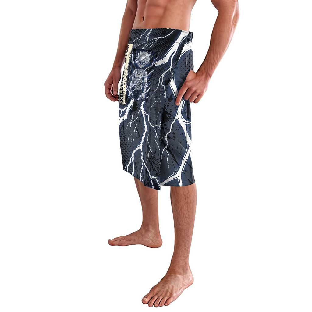 Killua Zoldyck Hunter x Hunter Lightning Aura Design Lavalava with Transformation Artwork and Anime Style Graphics - The Mazicc