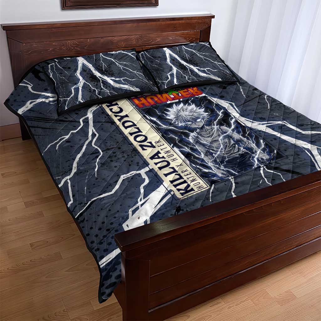 Killua Zoldyck Hunter x Hunter Lightning Aura Design Quilt Bed Set with Transformation Artwork and Anime Style Graphics - The Mazicc