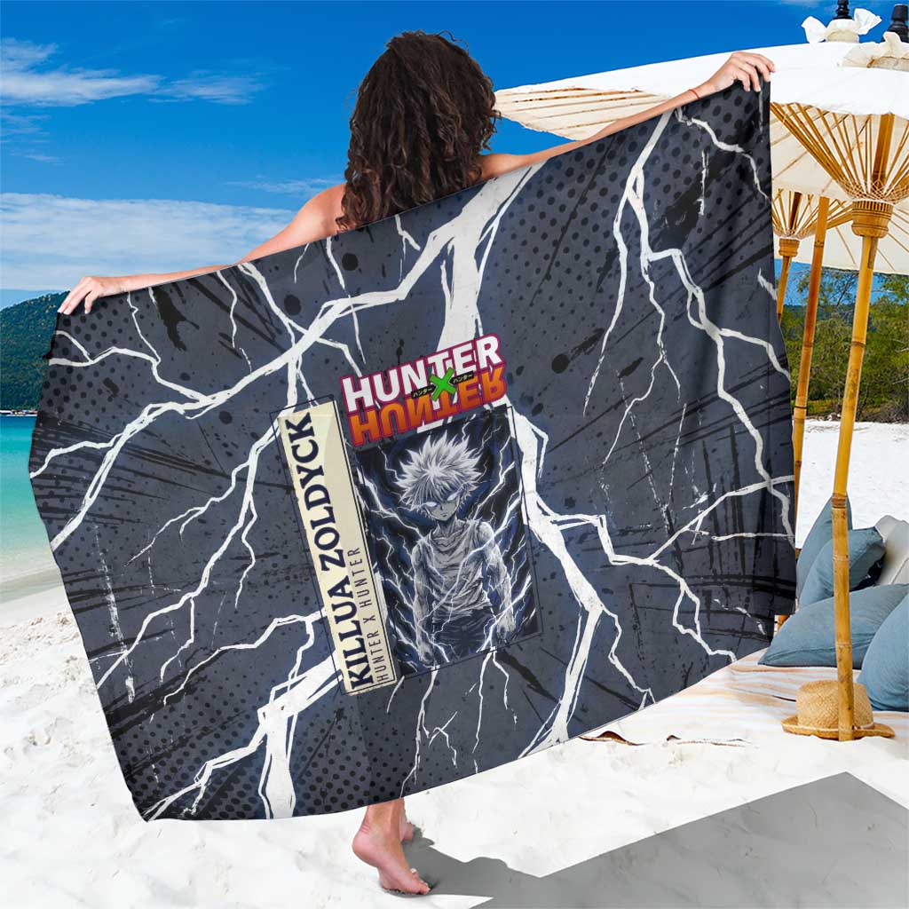 Killua Zoldyck Hunter x Hunter Lightning Aura Design Sarong with Transformation Artwork and Anime Style Graphics - The Mazicc