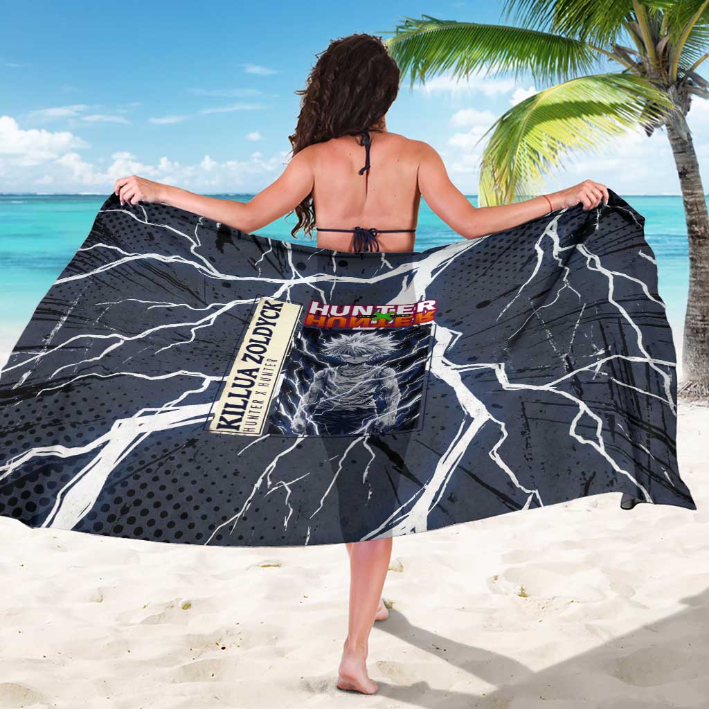 Killua Zoldyck Hunter x Hunter Lightning Aura Design Sarong with Transformation Artwork and Anime Style Graphics - The Mazicc
