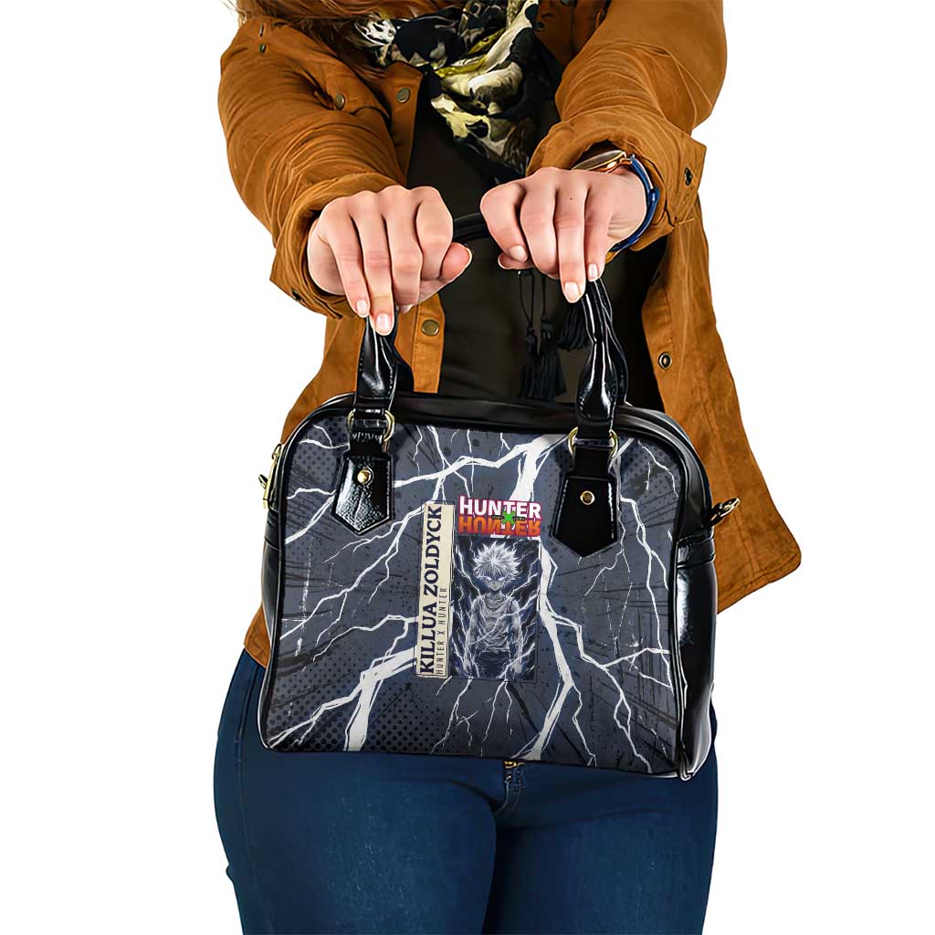 Killua Zoldyck Hunter x Hunter Lightning Aura Design Shoulder Handbag with Transformation Artwork and Anime Style Graphics - The Mazicc