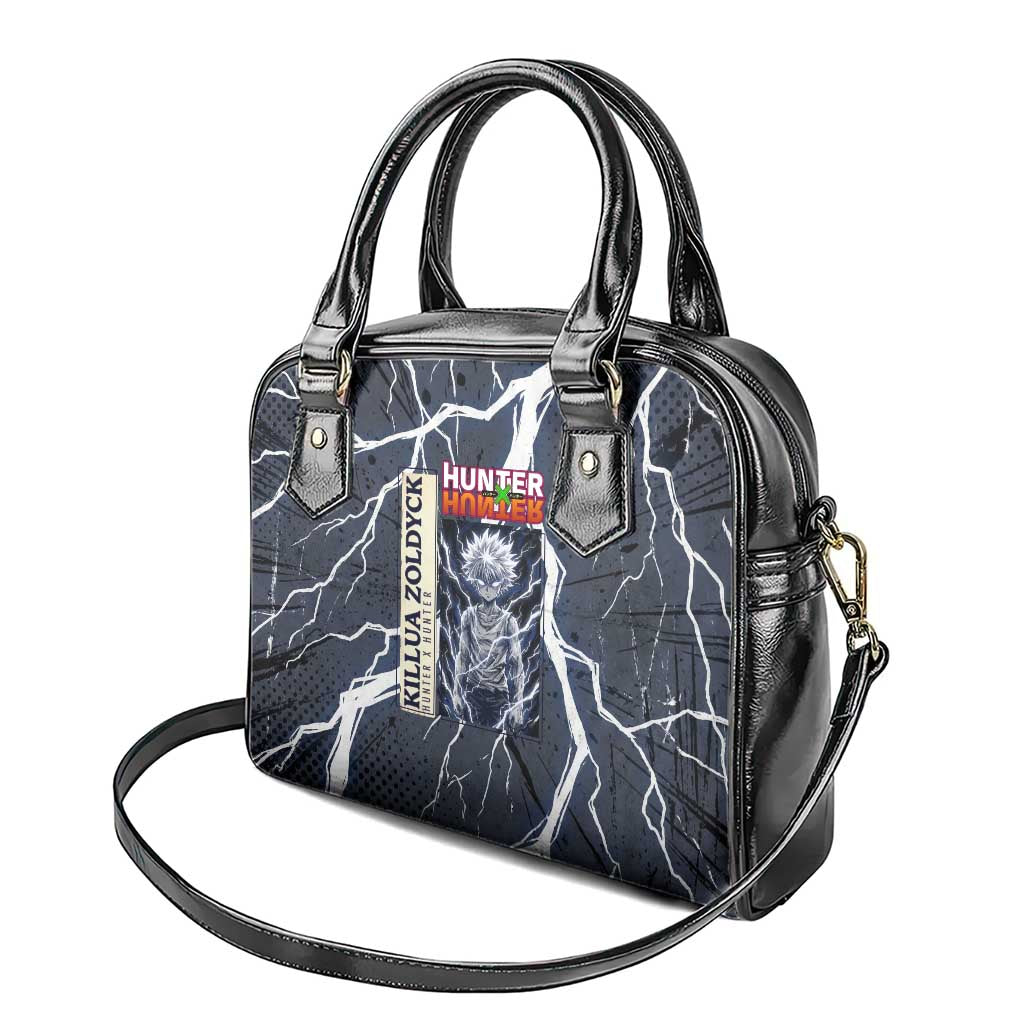 Killua Zoldyck Hunter x Hunter Lightning Aura Design Shoulder Handbag with Transformation Artwork and Anime Style Graphics - The Mazicc