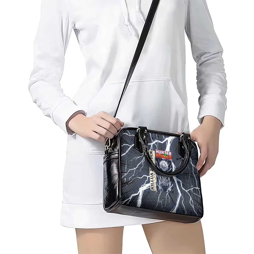Killua Zoldyck Hunter x Hunter Lightning Aura Design Shoulder Handbag with Transformation Artwork and Anime Style Graphics - The Mazicc