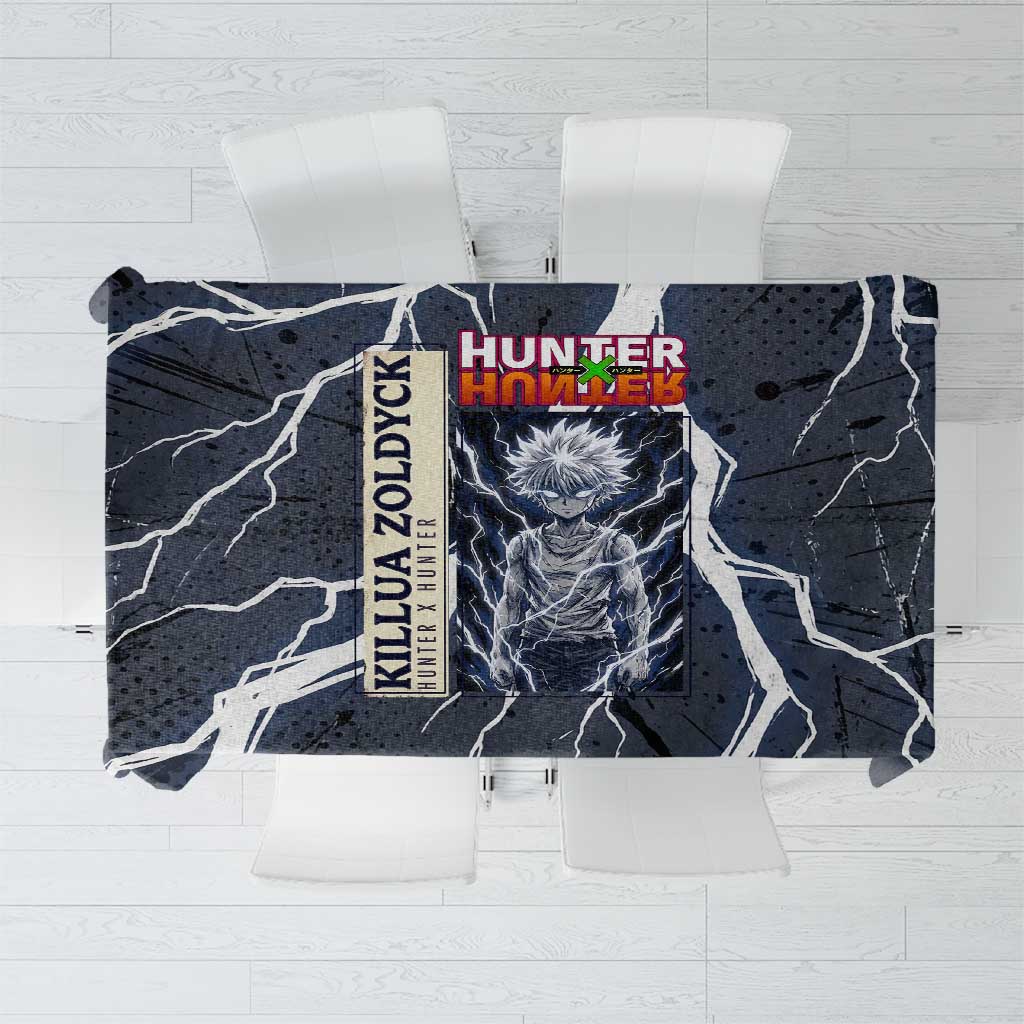 Killua Zoldyck Hunter x Hunter Lightning Aura Design Tablecloth with Transformation Artwork and Anime Style Graphics - The Mazicc