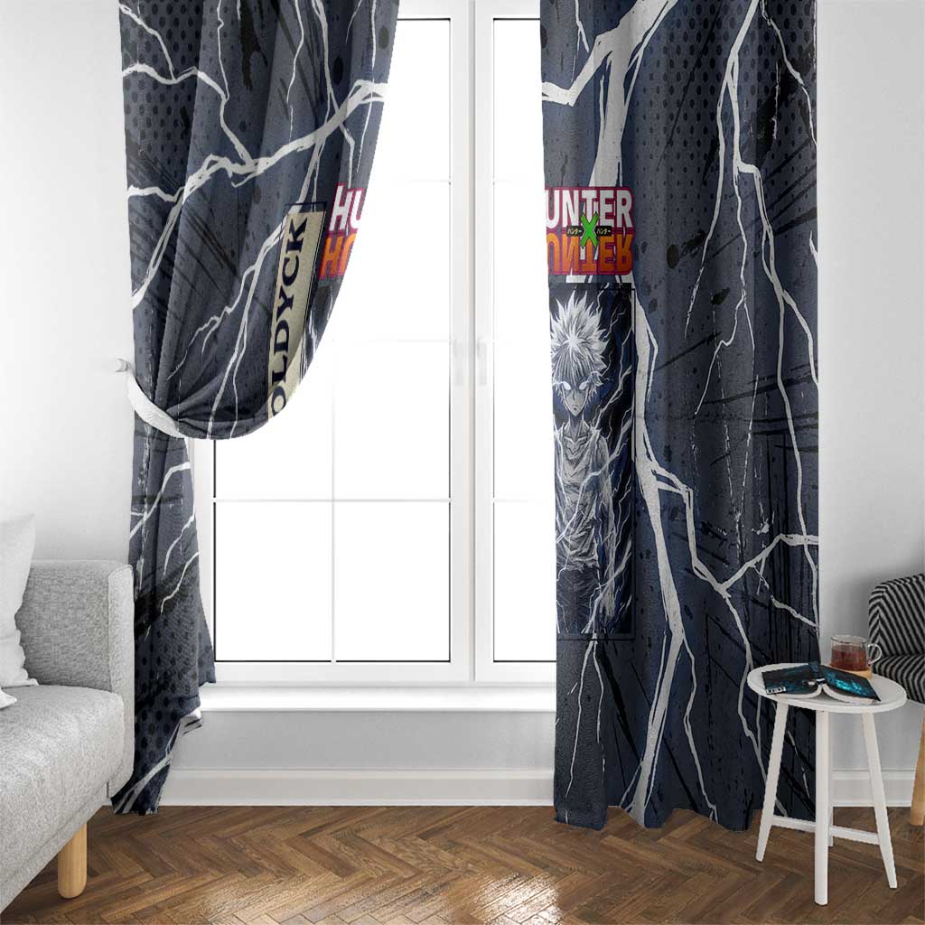 Killua Zoldyck Hunter x Hunter Lightning Aura Design Window Curtain with Transformation Artwork and Anime Style Graphics - The Mazicc