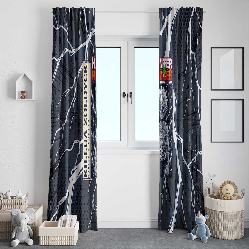Killua Zoldyck Hunter x Hunter Lightning Aura Design Window Curtain with Transformation Artwork and Anime Style Graphics - The Mazicc