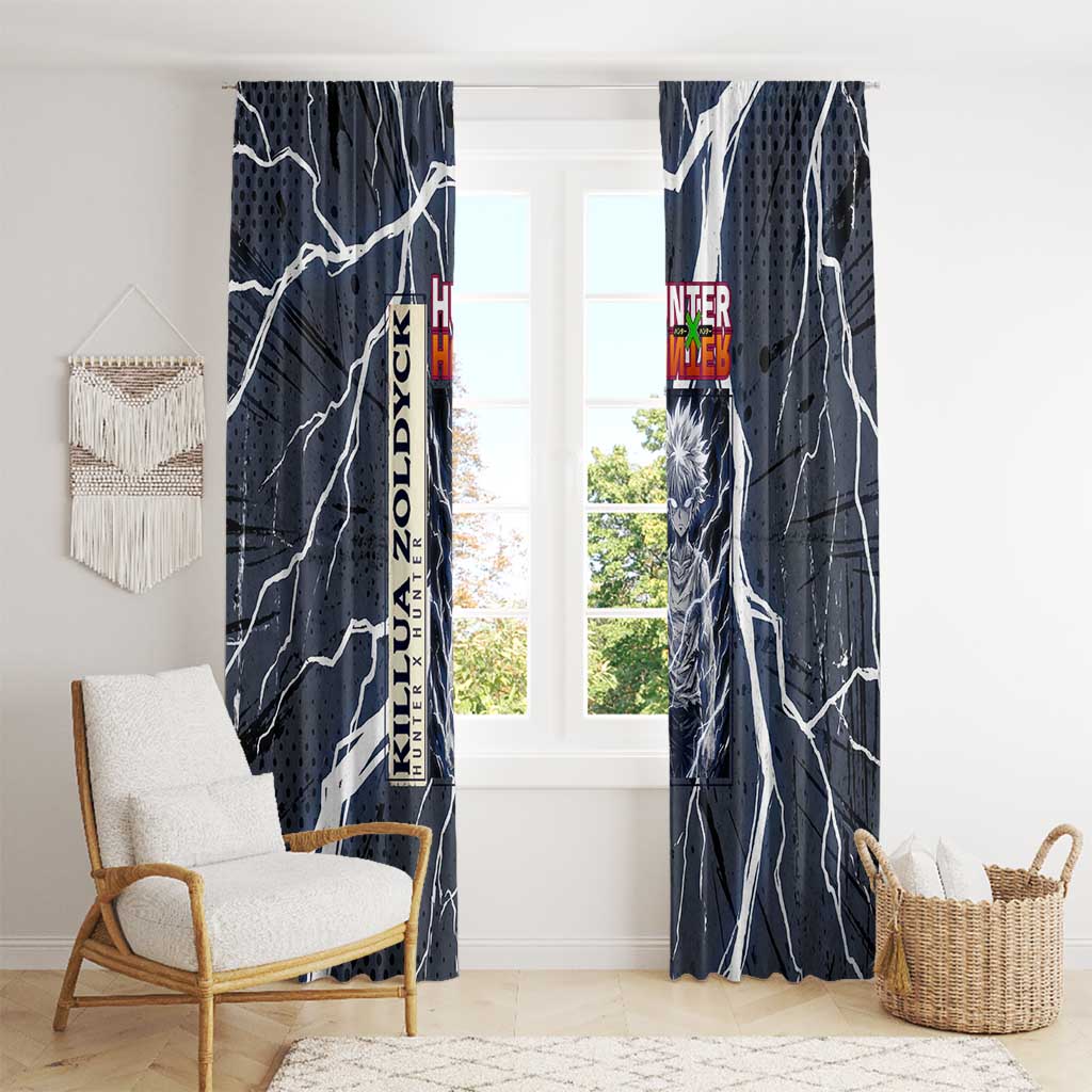 Killua Zoldyck Hunter x Hunter Lightning Aura Design Window Curtain with Transformation Artwork and Anime Style Graphics - The Mazicc