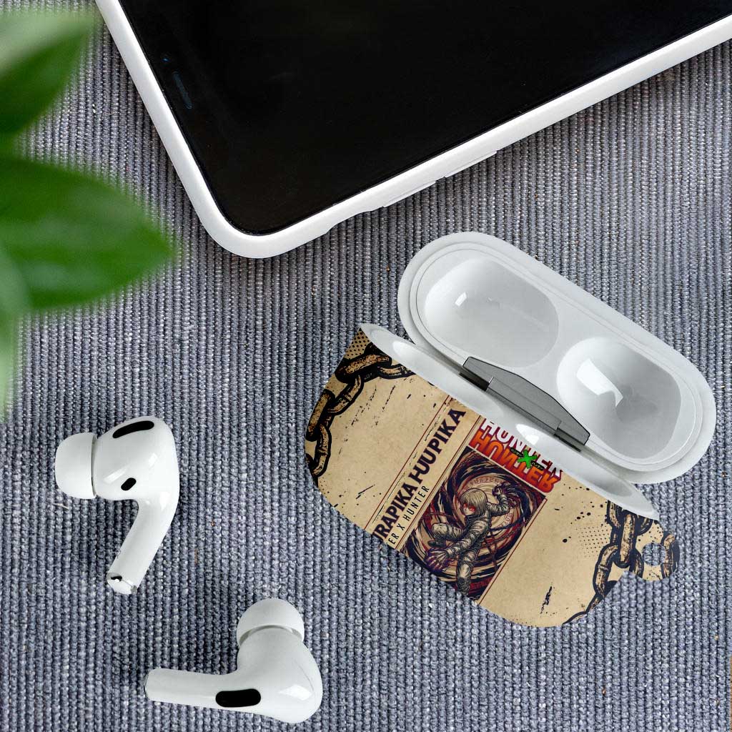Kurapika Hunter x Hunter Chain Theme AirPods Case with Scarlet Eyes and Vintage Anime Artwork Design - The Mazicc