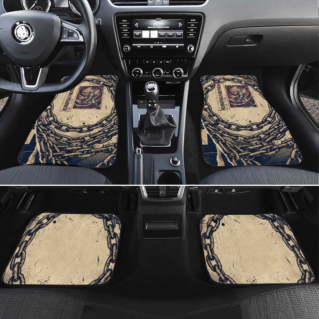 Kurapika Hunter x Hunter Chain Theme Car Mats with Scarlet Eyes and Vintage Anime Artwork Design - The Mazicc