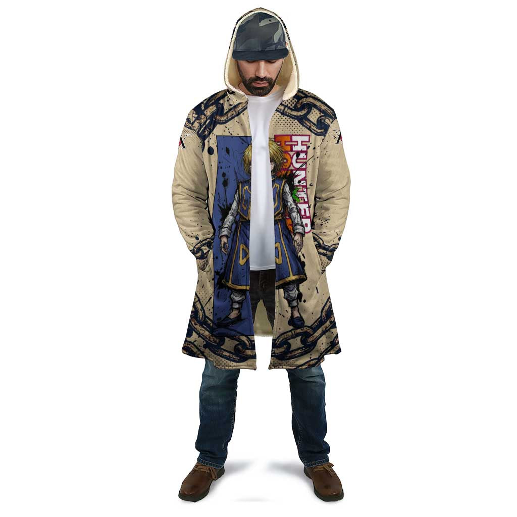Kurapika Hunter x Hunter Chain Theme Cloak with Scarlet Eyes and Vintage Anime Artwork Design - The Mazicc