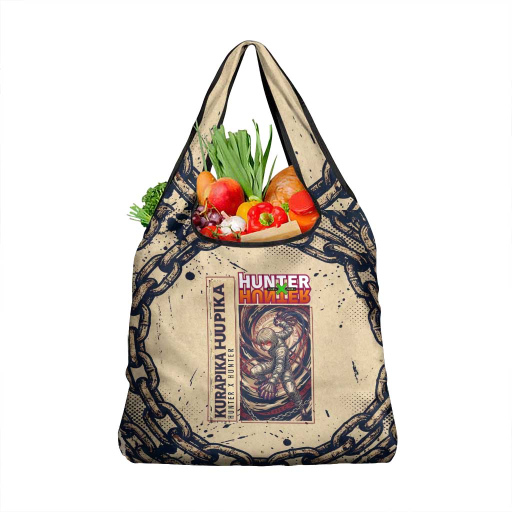 Kurapika Hunter x Hunter Chain Theme Grocery Bag with Scarlet Eyes and Vintage Anime Artwork Design - The Mazicc