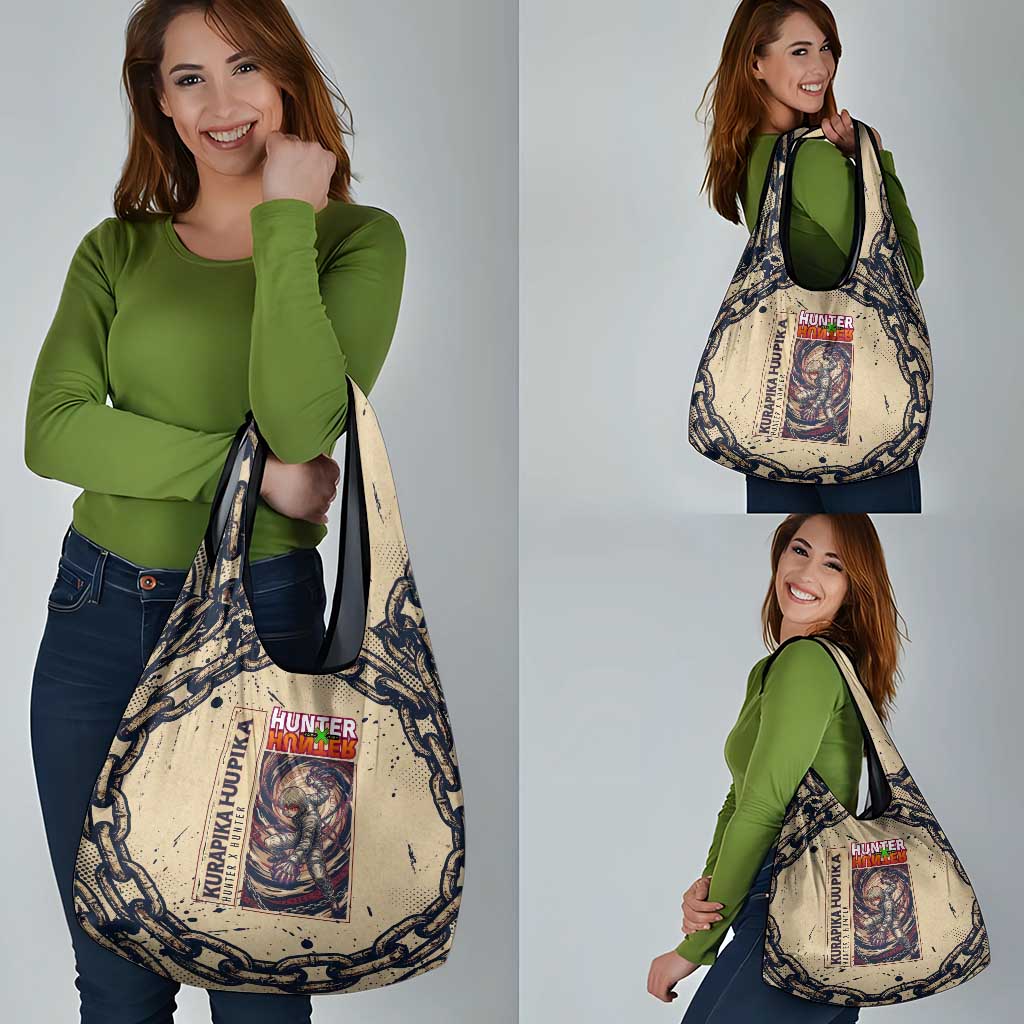Kurapika Hunter x Hunter Chain Theme Grocery Bag with Scarlet Eyes and Vintage Anime Artwork Design - The Mazicc