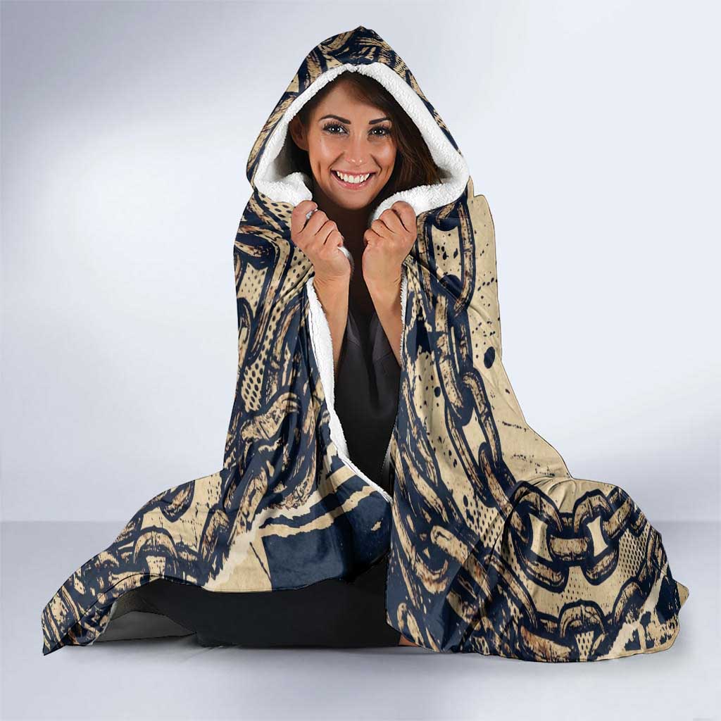 Kurapika Hunter x Hunter Chain Theme Hooded Blanket with Scarlet Eyes and Vintage Anime Artwork Design - The Mazicc
