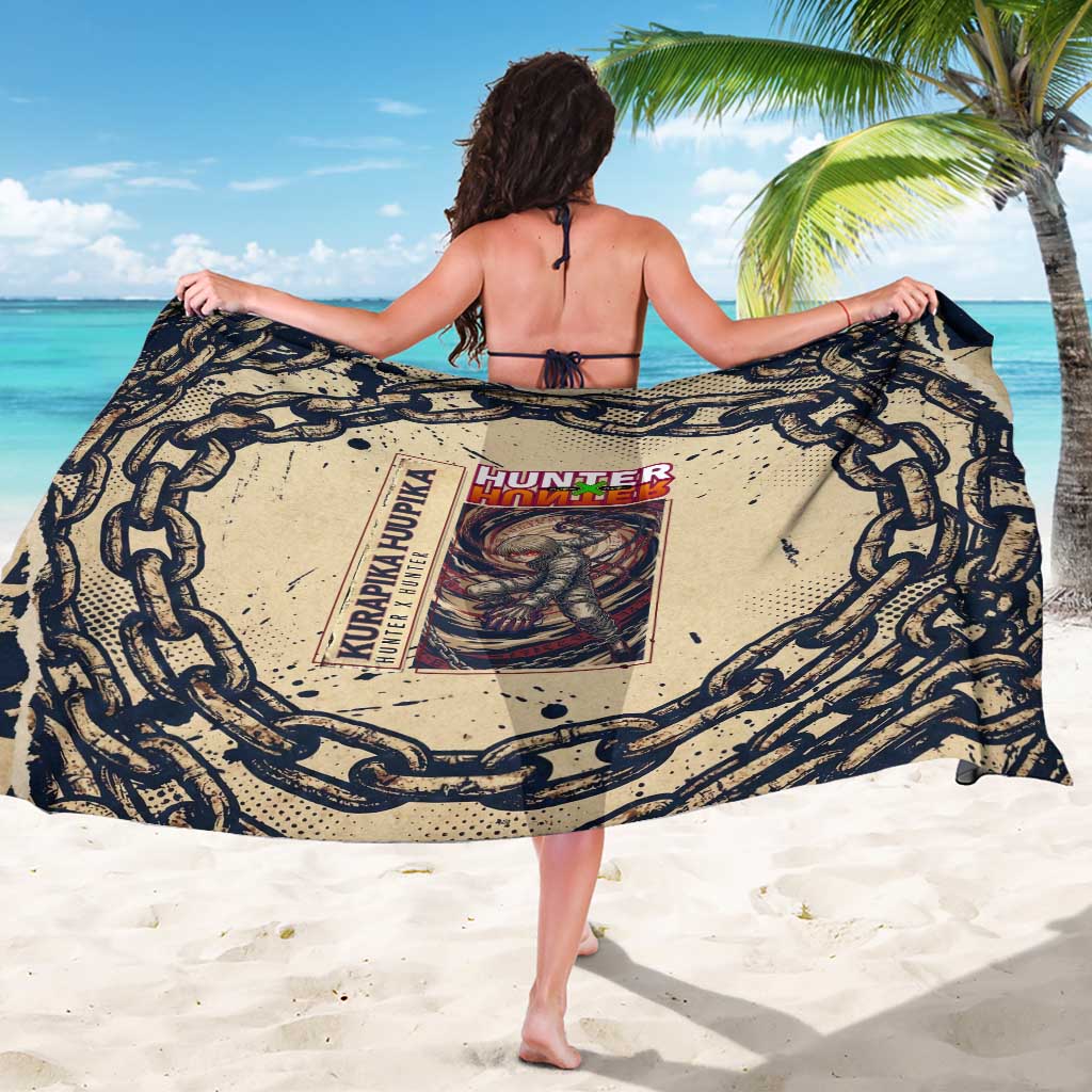 Kurapika Hunter x Hunter Chain Theme Sarong with Scarlet Eyes and Vintage Anime Artwork Design - The Mazicc