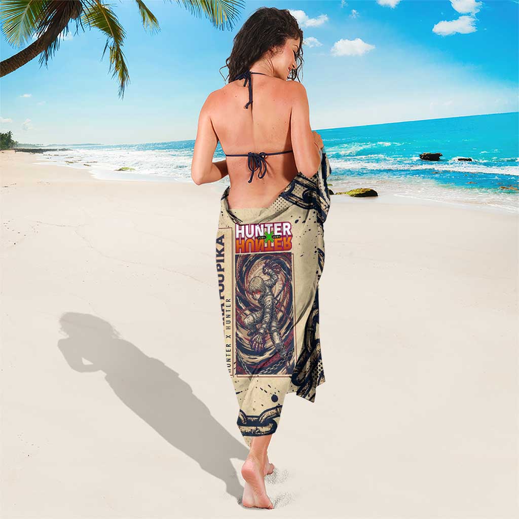 Kurapika Hunter x Hunter Chain Theme Sarong with Scarlet Eyes and Vintage Anime Artwork Design - The Mazicc