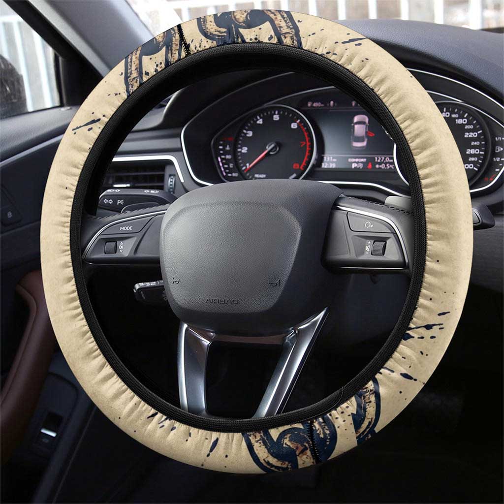 Kurapika Hunter x Hunter Chain Theme Steering Wheel Cover with Scarlet Eyes and Vintage Anime Artwork Design - The Mazicc
