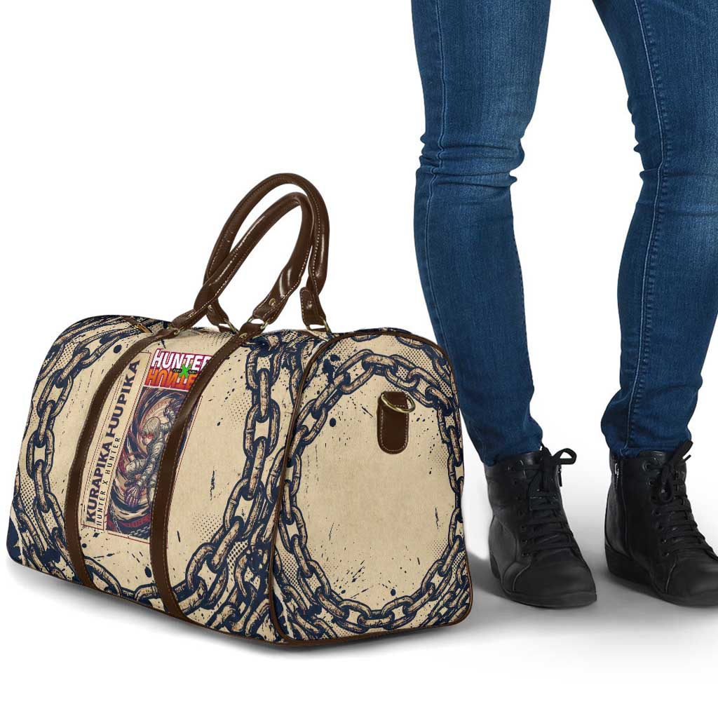 Kurapika Hunter x Hunter Chain Theme Travel Bag with Scarlet Eyes and Vintage Anime Artwork Design - The Mazicc