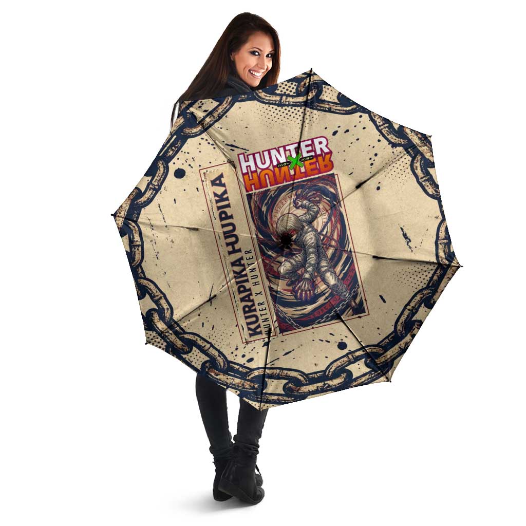 Kurapika Hunter x Hunter Chain Theme Umbrella with Scarlet Eyes and Vintage Anime Artwork Design - The Mazicc