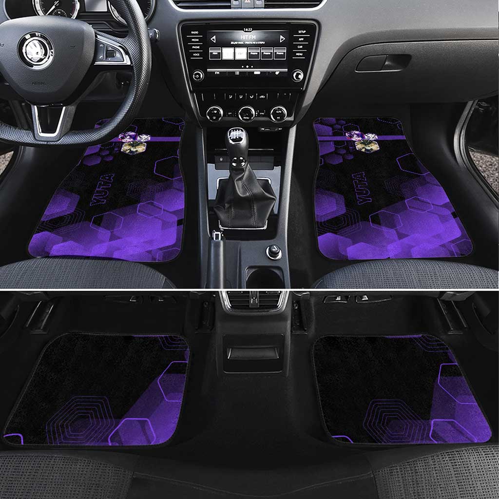 Yuta Okkotsu Jujutsu Kaisen Car Mats Purple Hexagon Design - The Mazicc
