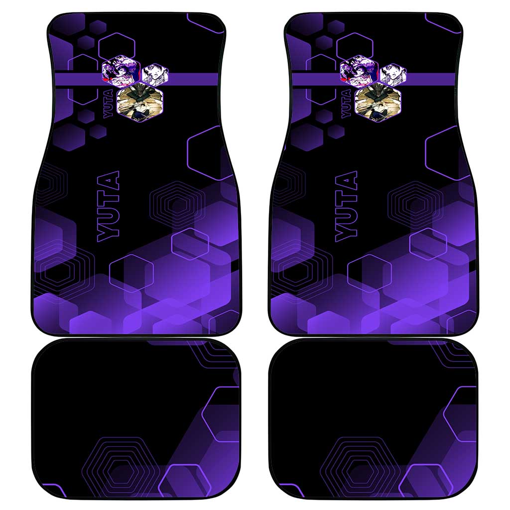 Yuta Okkotsu Jujutsu Kaisen Car Mats Purple Hexagon Design - The Mazicc