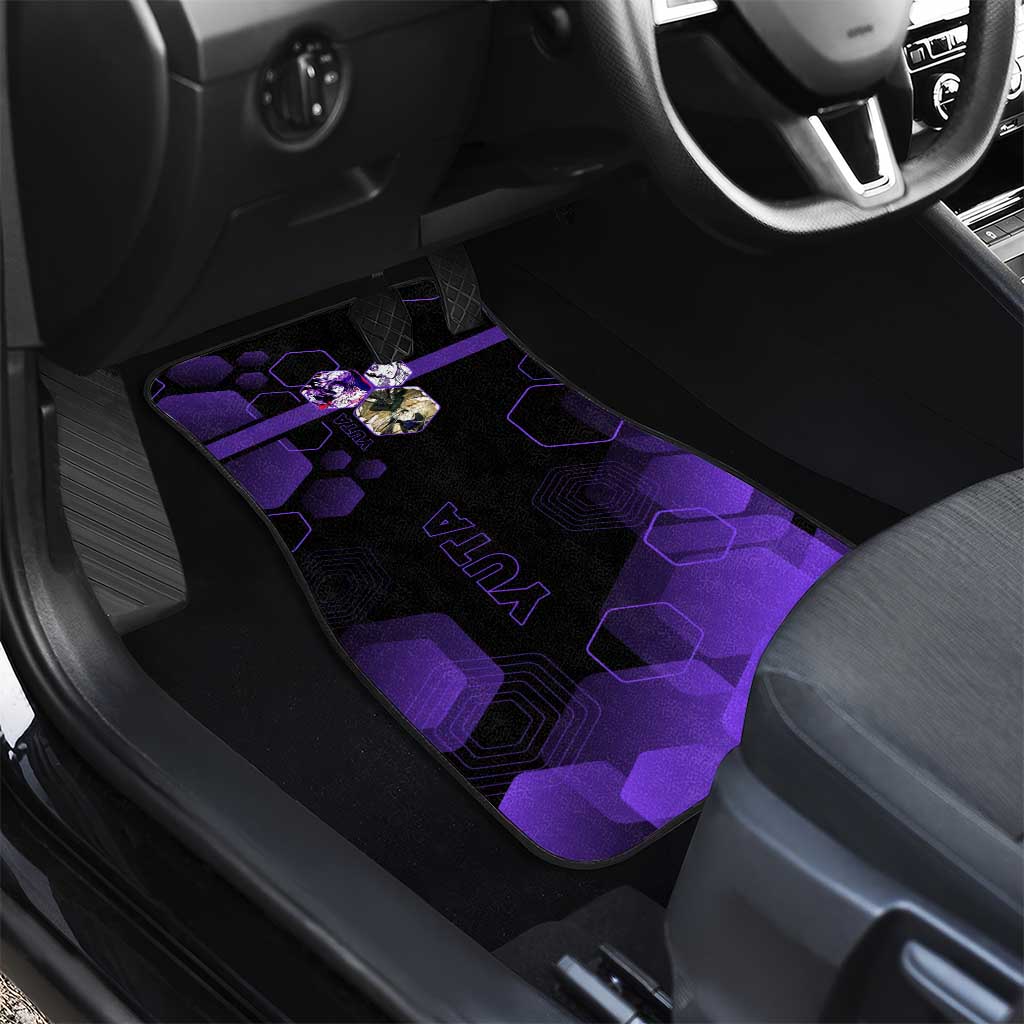 Yuta Okkotsu Jujutsu Kaisen Car Mats Purple Hexagon Design - The Mazicc