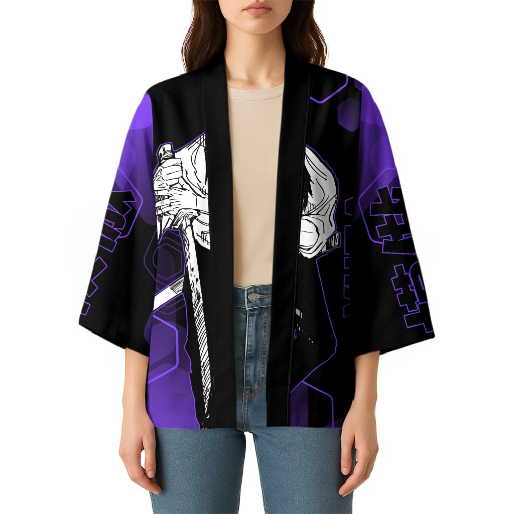 Yuta Okkotsu Jujutsu Kaisen Kimono Purple Hexagon Design - The Mazicc