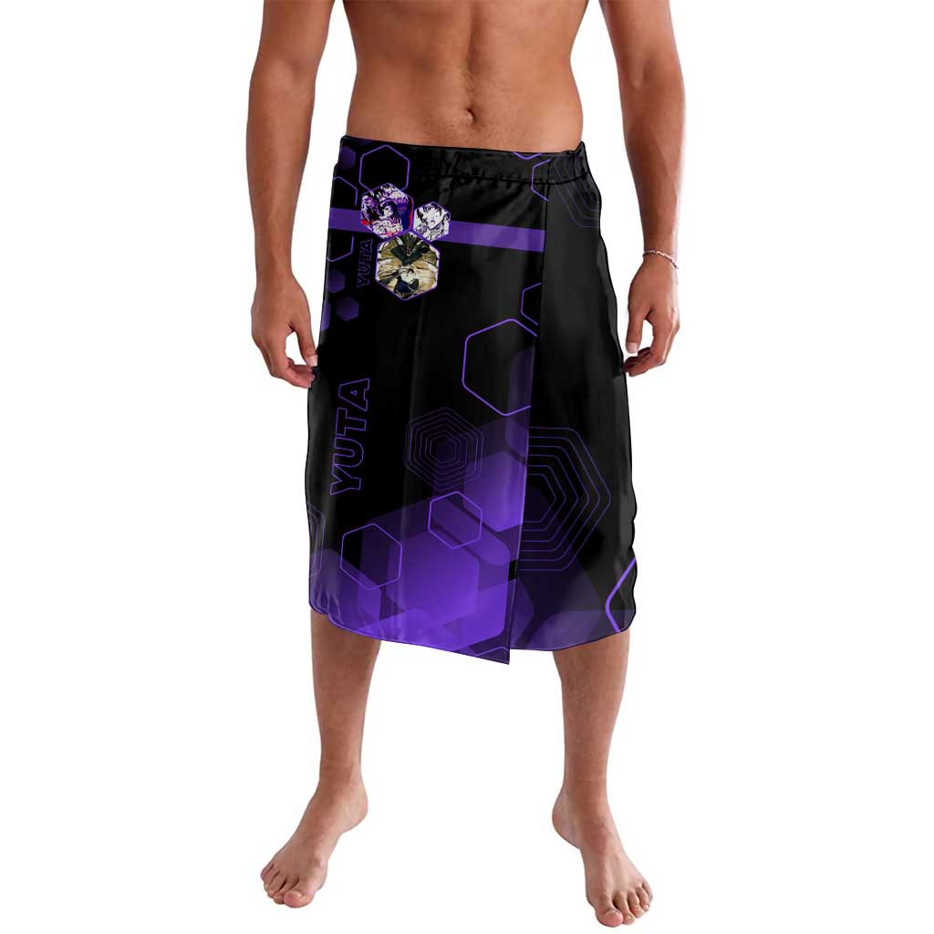Yuta Okkotsu Jujutsu Kaisen Lavalava Purple Hexagon Design - The Mazicc