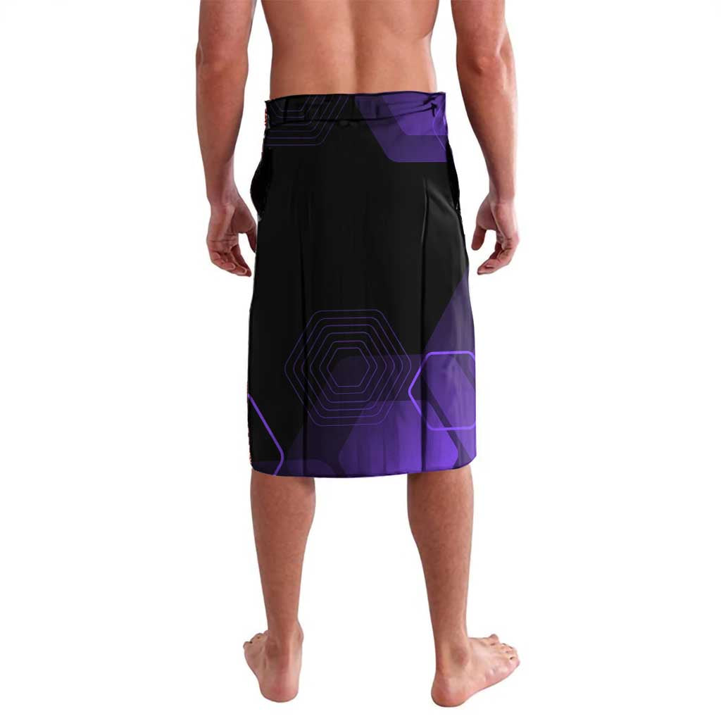 Yuta Okkotsu Jujutsu Kaisen Lavalava Purple Hexagon Design - The Mazicc