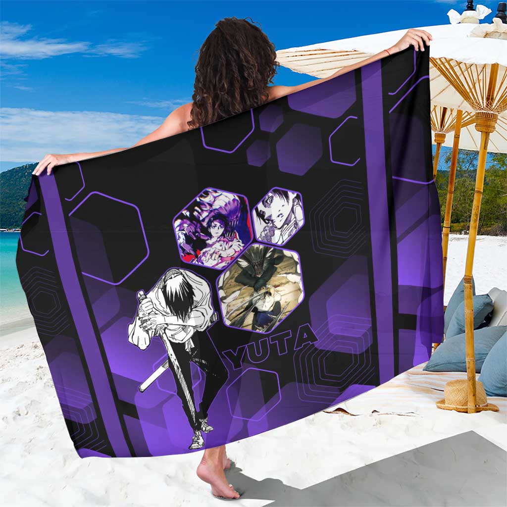 Yuta Okkotsu Jujutsu Kaisen Sarong Purple Hexagon Design - The Mazicc