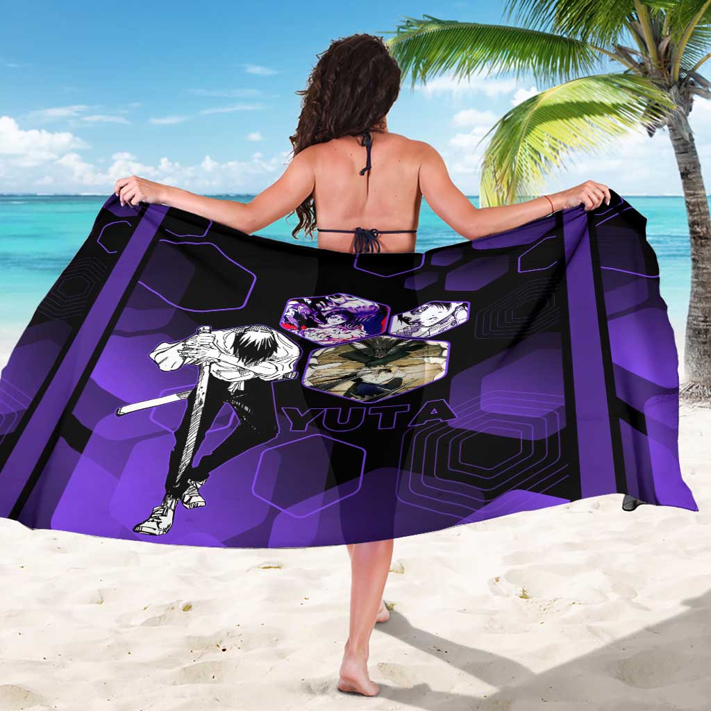 Yuta Okkotsu Jujutsu Kaisen Sarong Purple Hexagon Design - The Mazicc