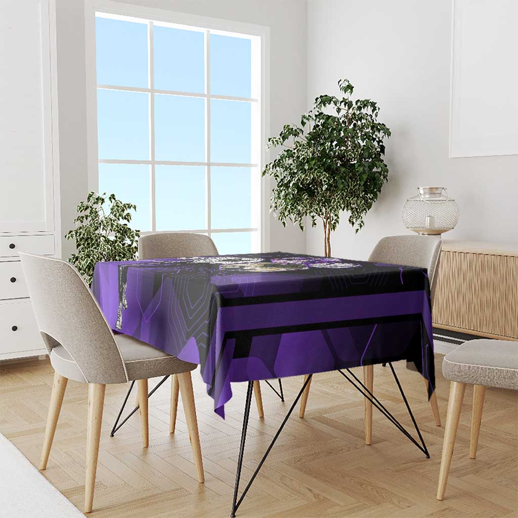 Yuta Okkotsu Jujutsu Kaisen Tablecloth Purple Hexagon Design - The Mazicc