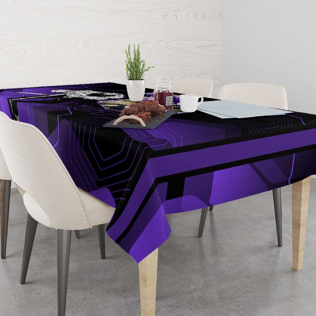 Yuta Okkotsu Jujutsu Kaisen Tablecloth Purple Hexagon Design - The Mazicc