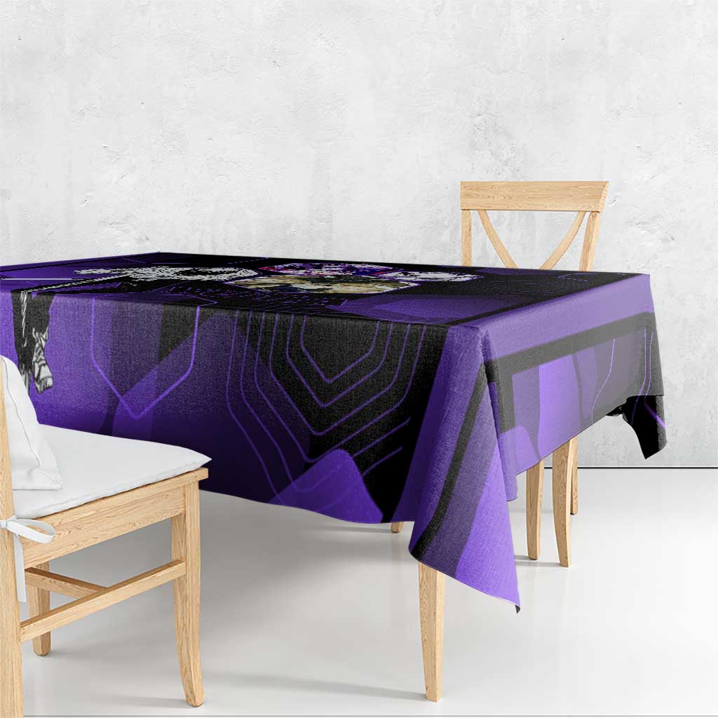 Yuta Okkotsu Jujutsu Kaisen Tablecloth Purple Hexagon Design - The Mazicc
