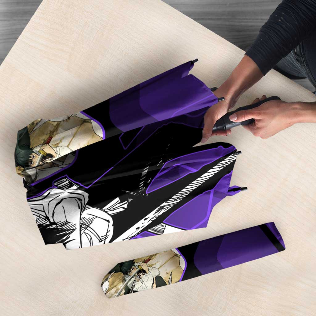 Yuta Okkotsu Jujutsu Kaisen Umbrella Purple Hexagon Design - The Mazicc