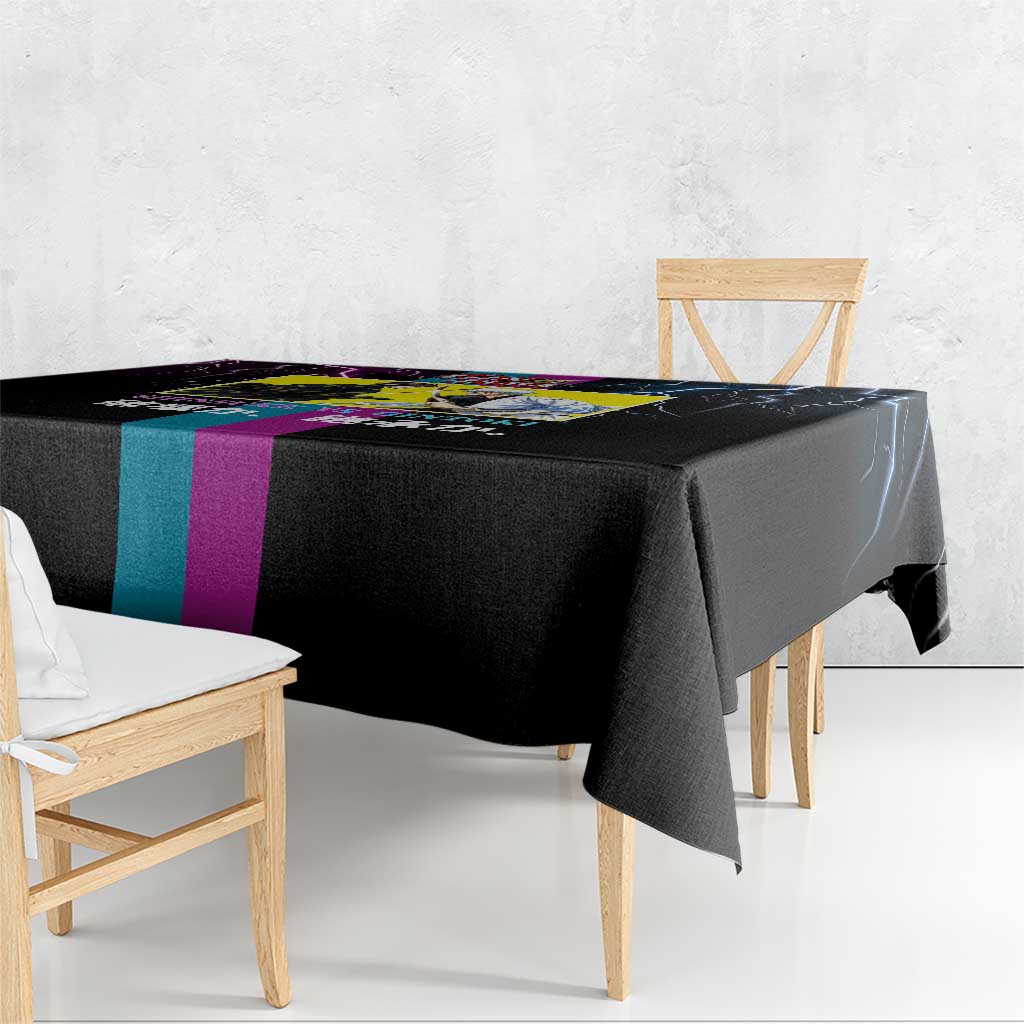 Shinsuke vs Gintoki Gintama Split Lightning Design Tablecloth with Sword Duel and Anime Showdown Theme - The Mazicc