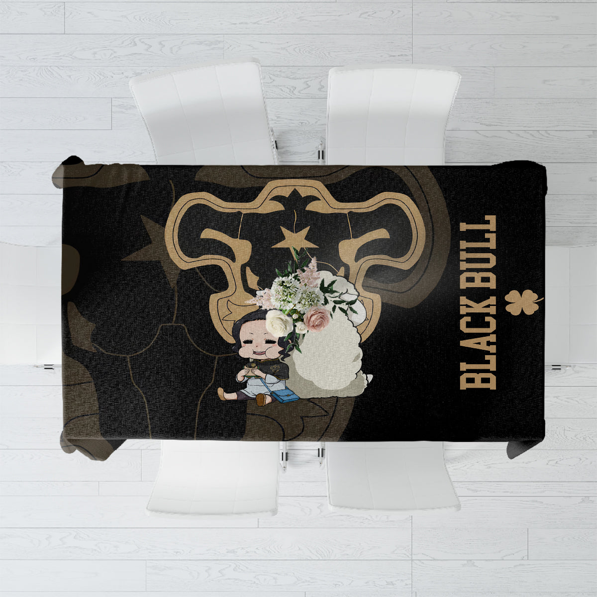 Black Bull Charmy Tablecloth