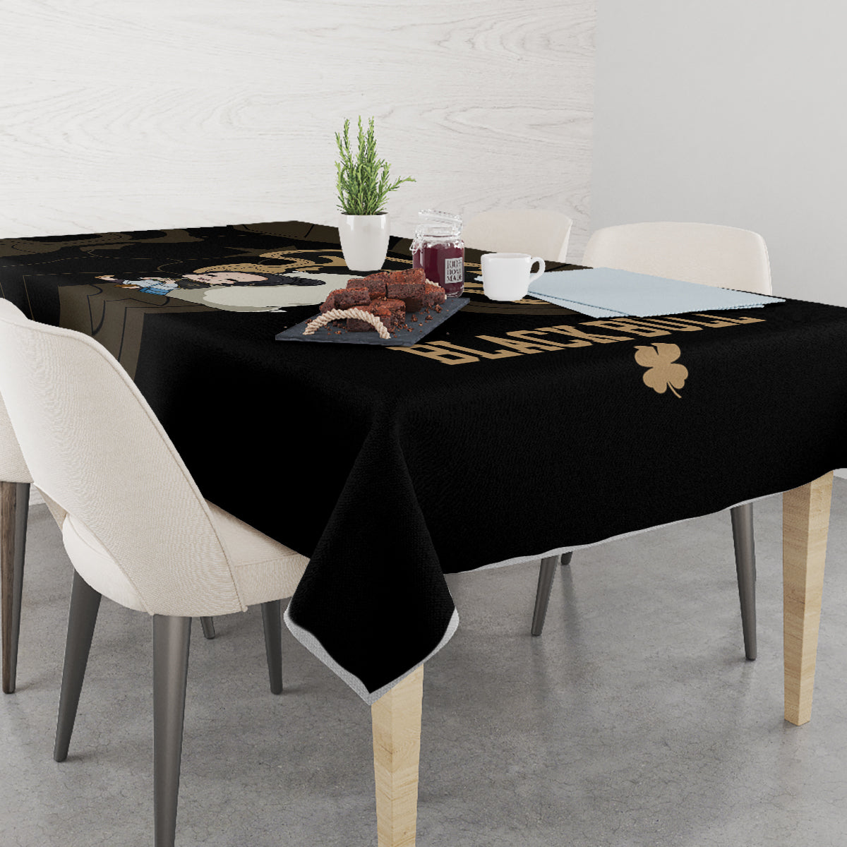 Black Bull Charmy Tablecloth