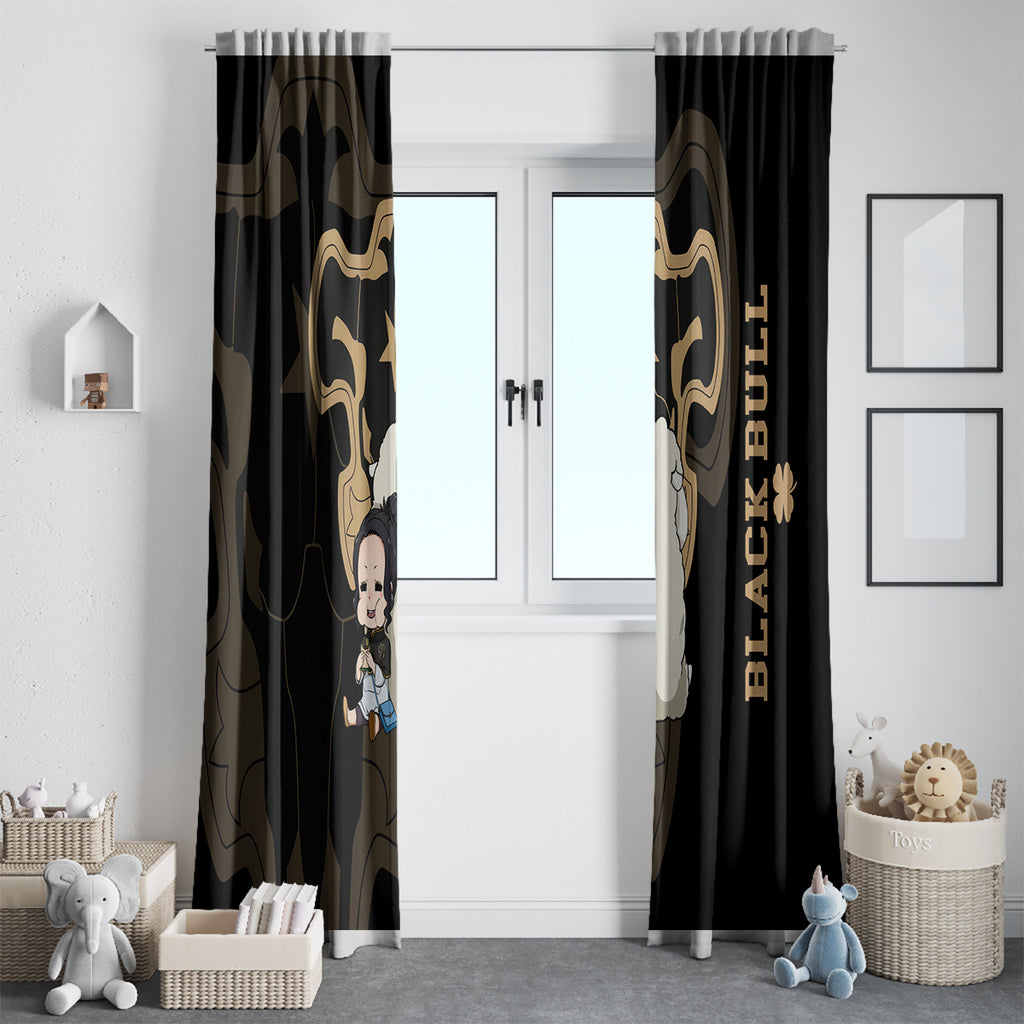 Black Bull Charmy Window Curtain