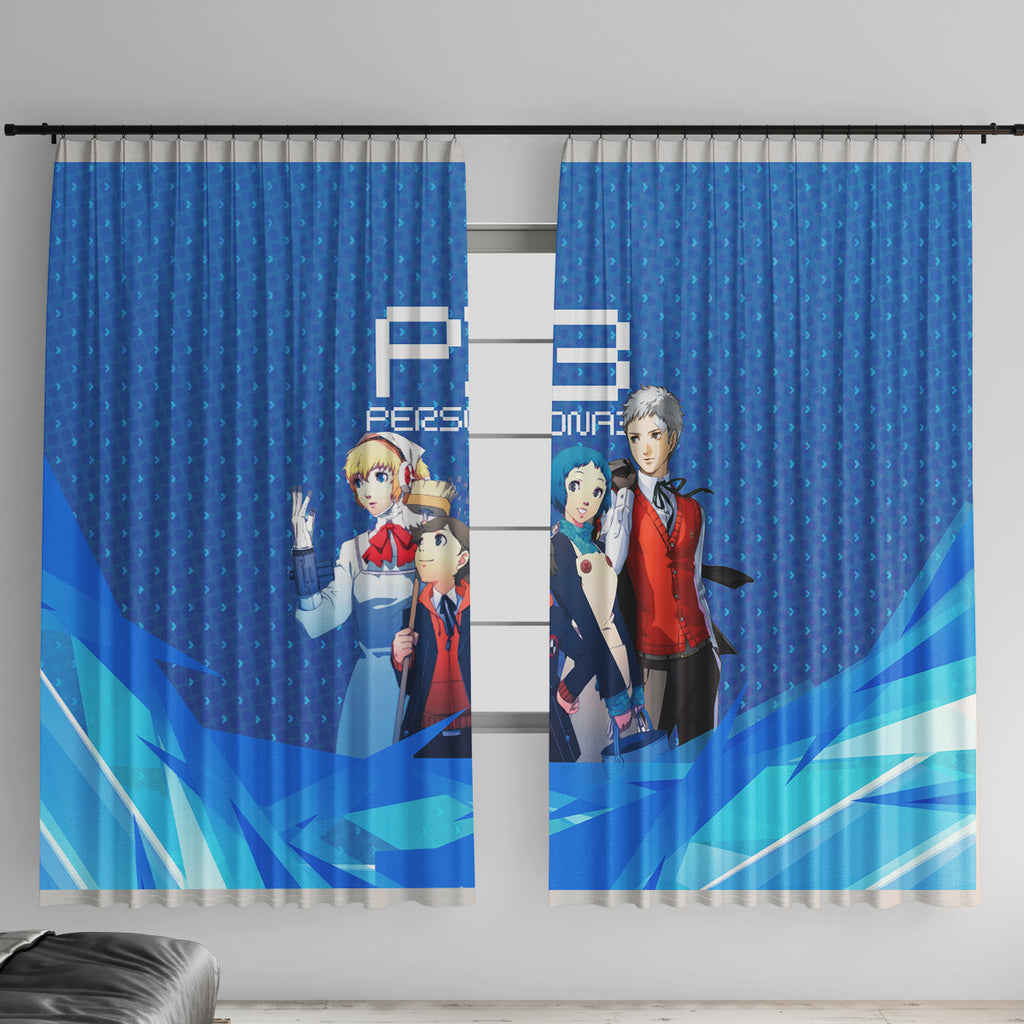 Persona 3 Team Anime Window Curtain