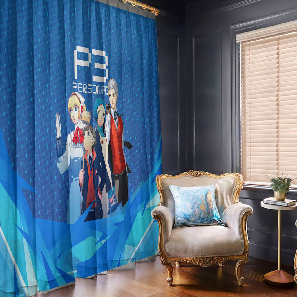 Persona 3 Team Anime Window Curtain