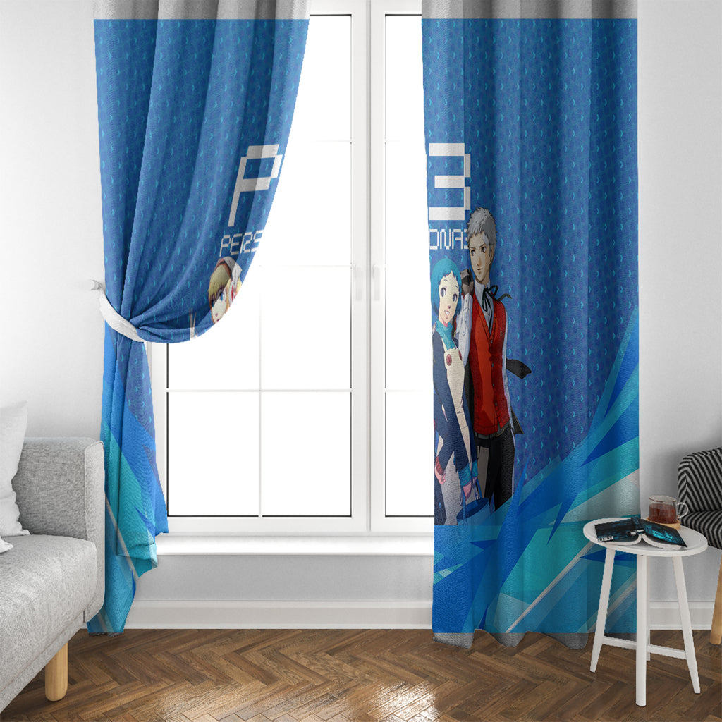 Persona 3 Team Anime Window Curtain