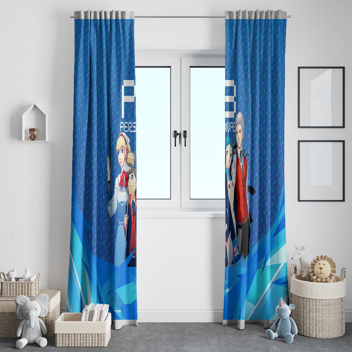 Persona 3 Team Anime Window Curtain