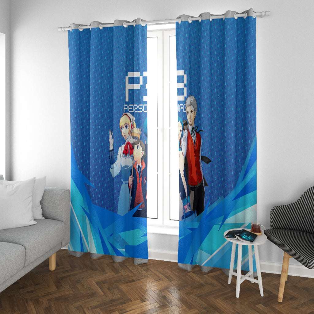 Persona 3 Team Anime Window Curtain