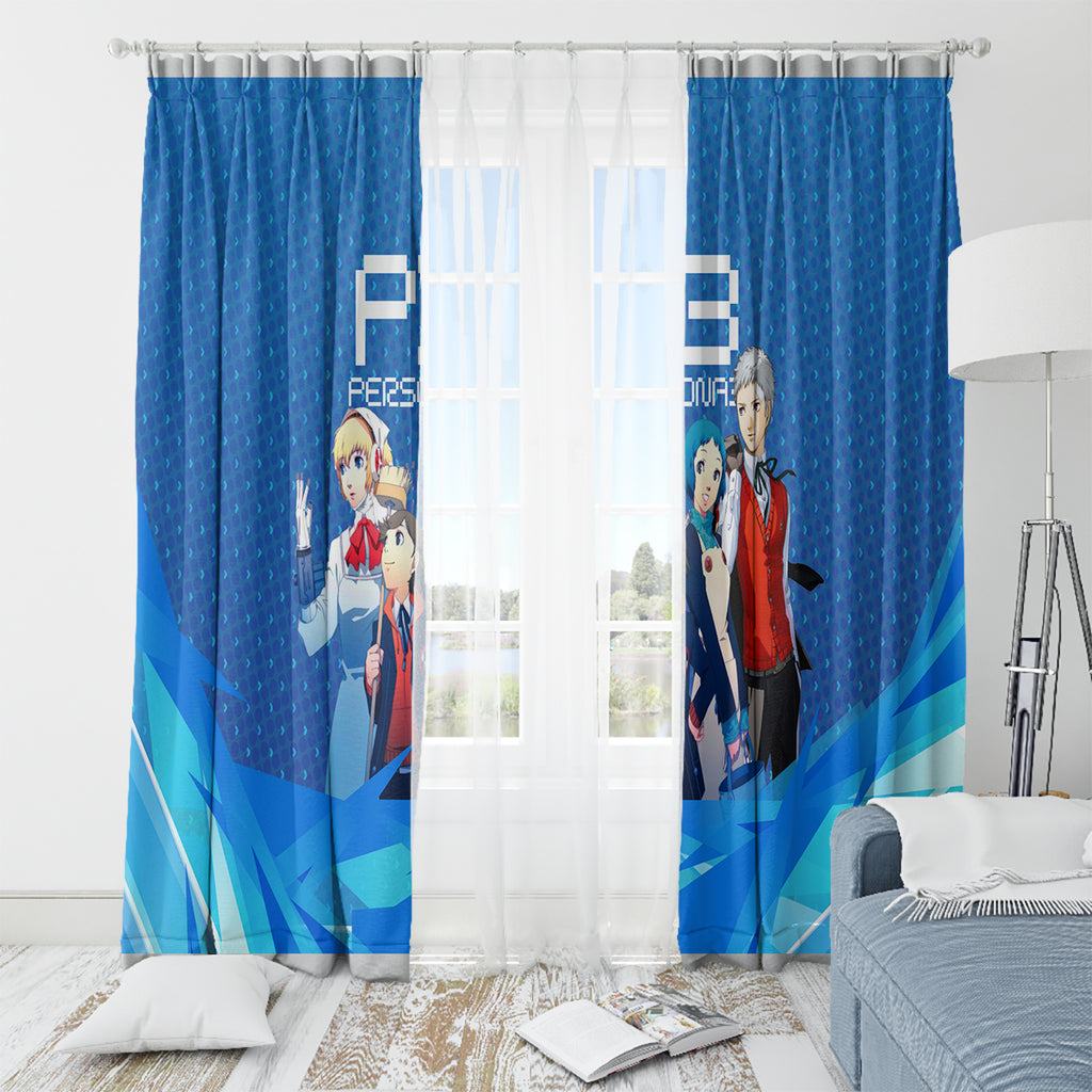 Persona 3 Team Anime Window Curtain