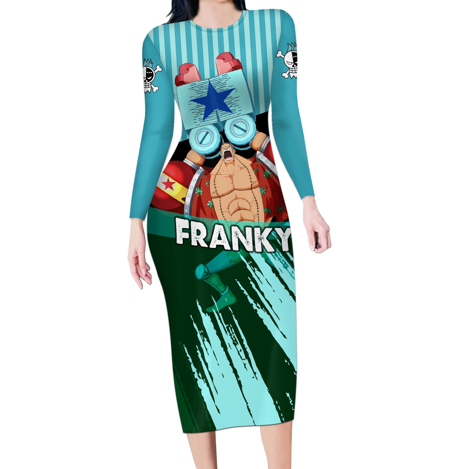 Franky One Piece Long Sleeve Bodycon Dress