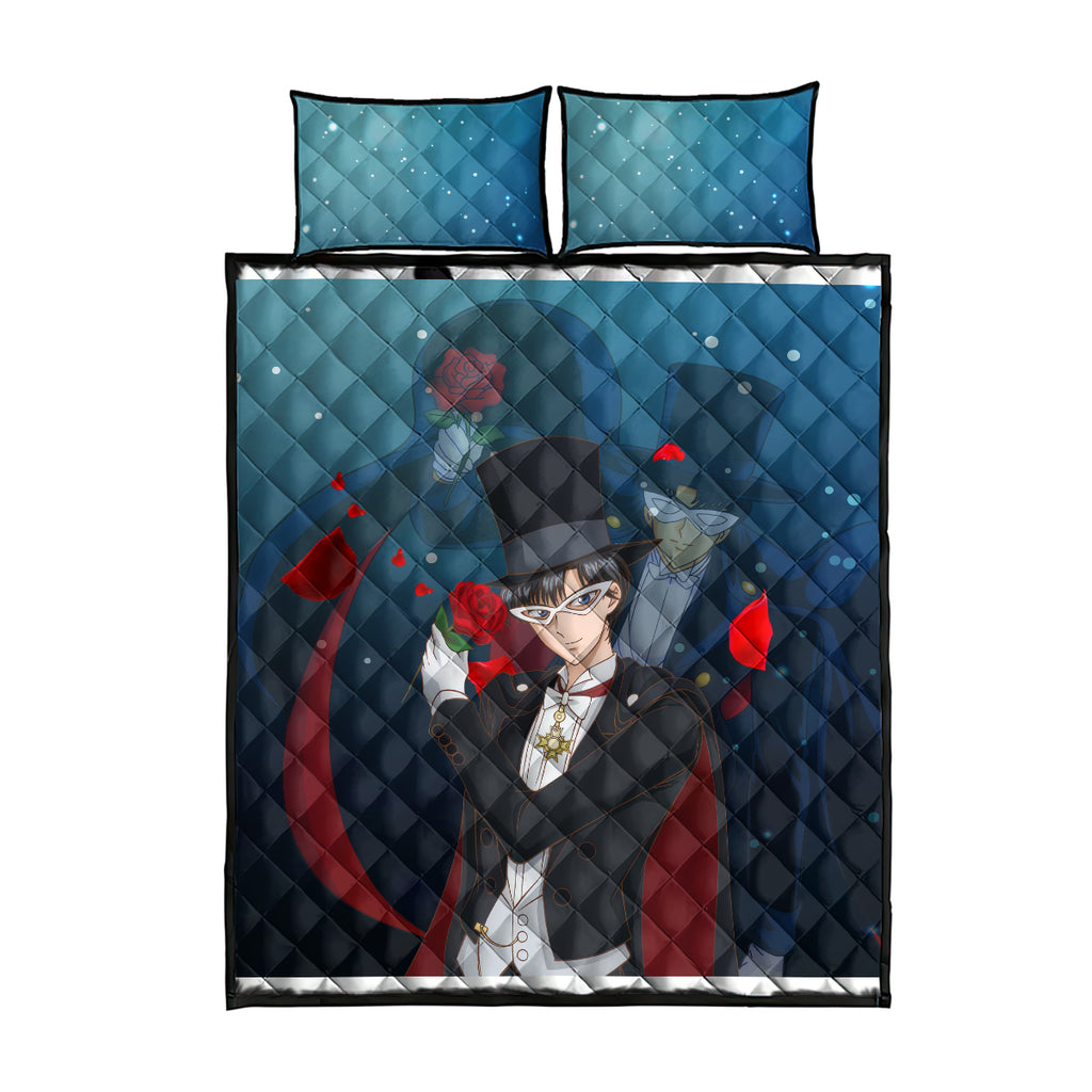 Tuxedo Anime Quilt Bed Set