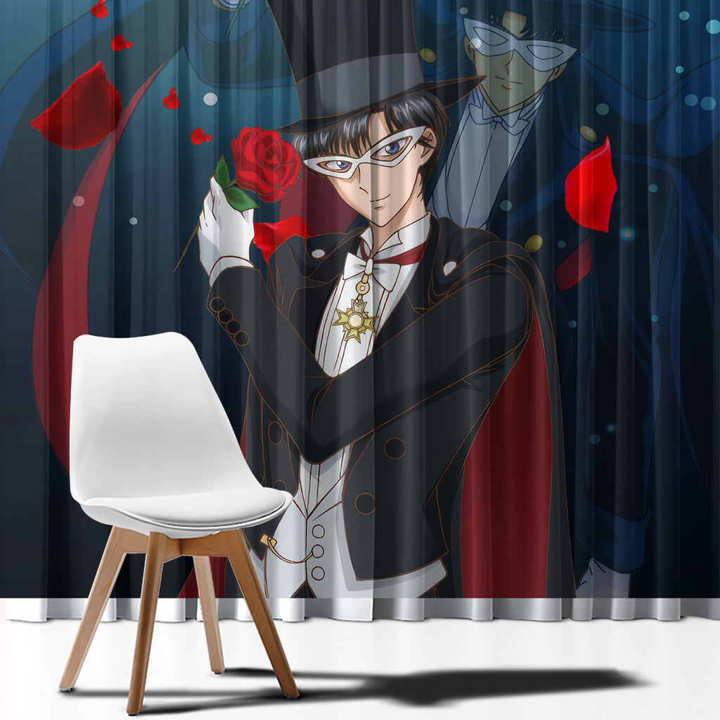 Tuxedo Anime Window Curtain