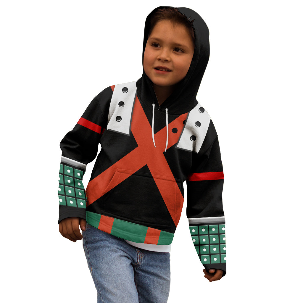 Katsuki Bakugo Uniform - Hero Anime Kid Hoodie