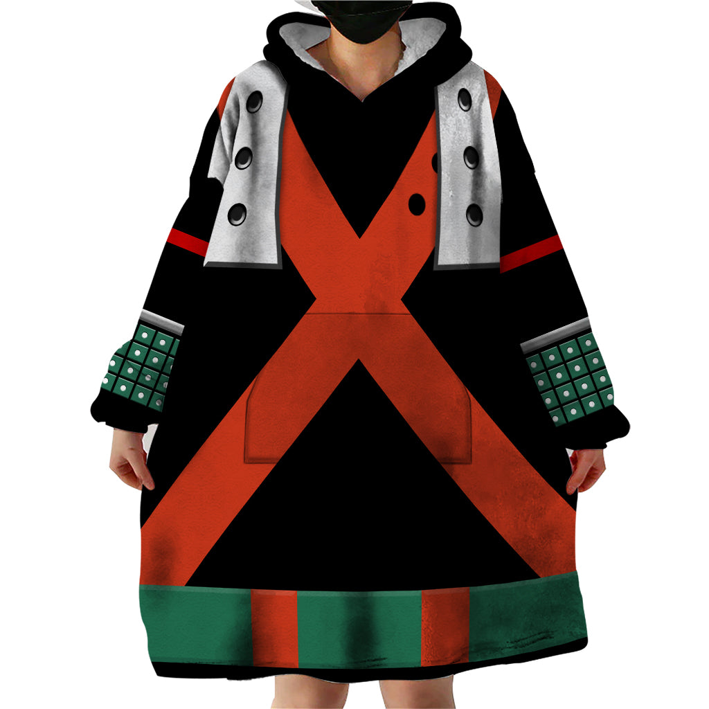 Katsuki Bakugo Uniform - Hero Anime Wearable Blanket Hoodie