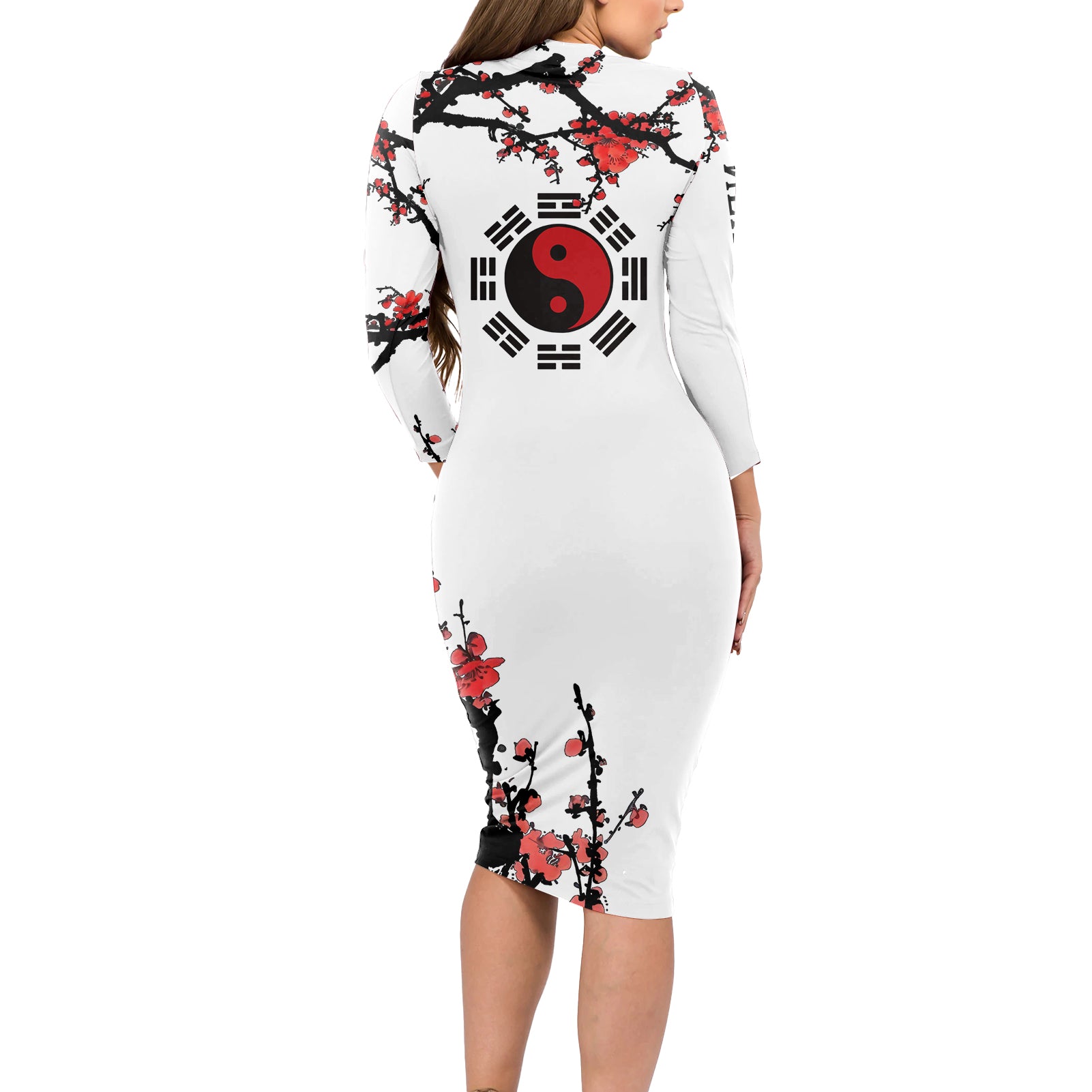 Neji Hyuga Long Sleeve Bodycon Dress